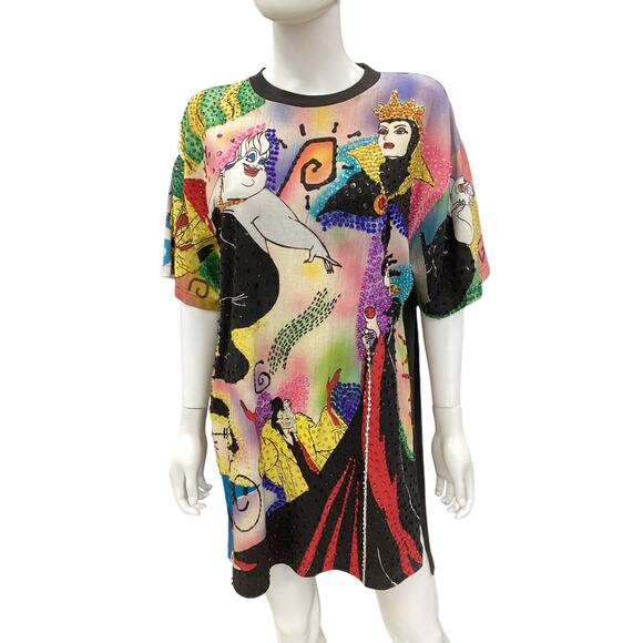VTG Disney Top Women’s Size L 1980’ - Evil Queens 100% Cotton Collectors’ Piece! - Picture 1 of 7